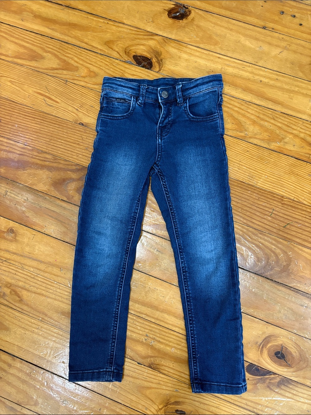 Kids Slim Stretch Jeans in Dark Blue